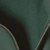 Relaxed Heavy Half Zip Sweater – Dark Green