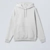 Relaxed Heavy Hoodie – Grey Melange