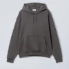Relaxed Heavy Hoodie – off Black