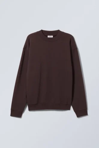 Relaxed Heavyweight Sweatshirt – Dark Purple