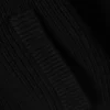 Relaxed High-Neck Zip Knit Cardigan – Black