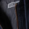 Relaxed Hooded Bomber Jacket – Washed Navy Blue