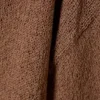 Relaxed Knitted Boat-Neck Sweater – Brown
