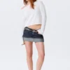 Relaxed Knitted Boat-Neck Sweater – White