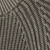 Relaxed Knitted Cotton Sweater – Washed Dark Grey Melange