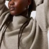 Relaxed Knitted Wool Sweater – Light Mole Melange