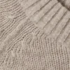 Relaxed Knitted Wool Sweater – Light Mole Melange