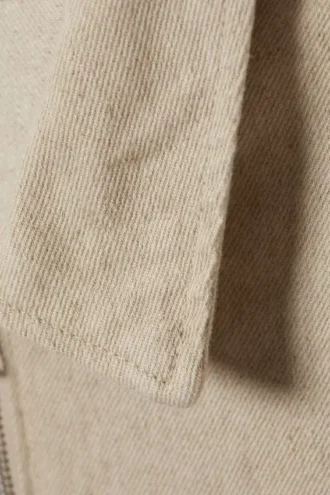 Relaxed Linen Blend Short Sleeve Shirt – Ecru