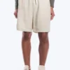 Relaxed Linen Drawstring Shorts – Ecru