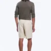 Relaxed Linen Drawstring Shorts – Ecru
