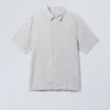 Relaxed Linen Short Sleeve – Dusty Grey