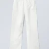 Relaxed Linen Trousers – Dusty White