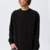 Relaxed Long-Sleeved T-Shirt – Black