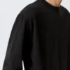 Relaxed Long-Sleeved T-Shirt – Black