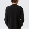 Relaxed Long-Sleeved T-Shirt – Black