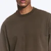 Relaxed Long-Sleeved T-Shirt – Dark Brown