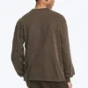 Relaxed Long-Sleeved T-Shirt – Dark Brown