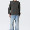 Relaxed Long-Sleeved T-Shirt – Dark Grey