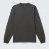 Relaxed Long-Sleeved T-Shirt – Dark Grey