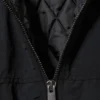 Relaxed Nylon Bomber Jacker – Black