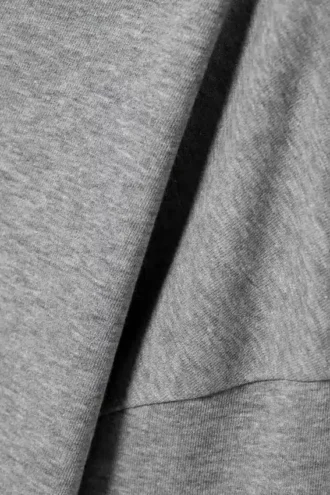 Relaxed Off-Shoulder Terry Pyjama Top – Grey Melange