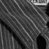 Relaxed Short-Sleeved Linen-Blend Shirt – Dark Grey Stripe