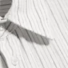 Relaxed Short-Sleeved Linen-Blend Shirt – White/Grey Stripe