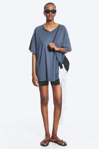 Relaxed Sports T-Shirt – Dark Blue