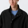 Relaxed Sporty Utility Jacket – Black