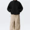 Relaxed Sporty Utility Jacket – Black