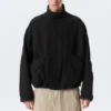 Relaxed Sporty Utility Jacket – Black