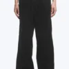 Relaxed Straight Joggers – Black