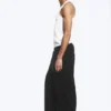 Relaxed Straight Joggers – Black