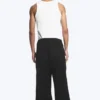 Relaxed Straight Joggers – Black