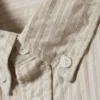 Relaxed Striped Button-Down Shirt – Striped Beige