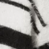 Relaxed Striped Knitted Sweater – Black & White Stripes