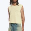 Relaxed Structured Knitted Vest – Off-White