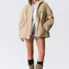 Relaxed Utility Jacket – Beige