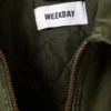 Relaxed Washed Utility Jacket – Dark Khaki Green
