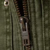 Relaxed Washed Utility Jacket – Dark Khaki Green