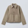 Relaxed Washed Utility Jacket – Dusty Mole