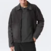 Relaxed Washed Utility Jacket – Washed Black