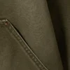 Relaxed Washed Utility Jacket – Washed Khaki Green