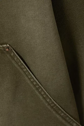 Relaxed Washed Utility Jacket – Washed Khaki Green