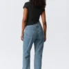 Resolute Curve High Waisted Regular Straight Jeans – 90S Blue – Medium Blue