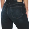 Resolute Curve High Waisted Regular Straight Jeans – Angel Blue – Dark Blue