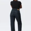 Resolute Curve High Waisted Regular Straight Jeans – Blue Rinse – Dark Blue