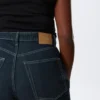 Resolute Curve High Waisted Regular Straight Jeans – Blue Rinse – Dark Blue