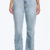 Resolute Curve High Waisted Regular Straight Jeans – Dream Blue – Light Blue