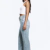 Resolute Curve High Waisted Regular Straight Jeans – Dream Blue – Light Blue